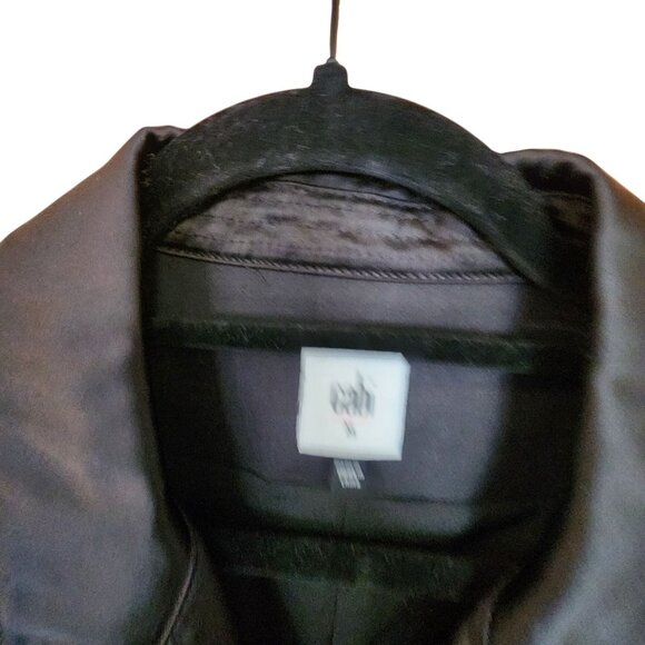 Cabi Back In Black Moto Jacket w/ Satin Collar sz M Style 3552 - Picture 3 of 3